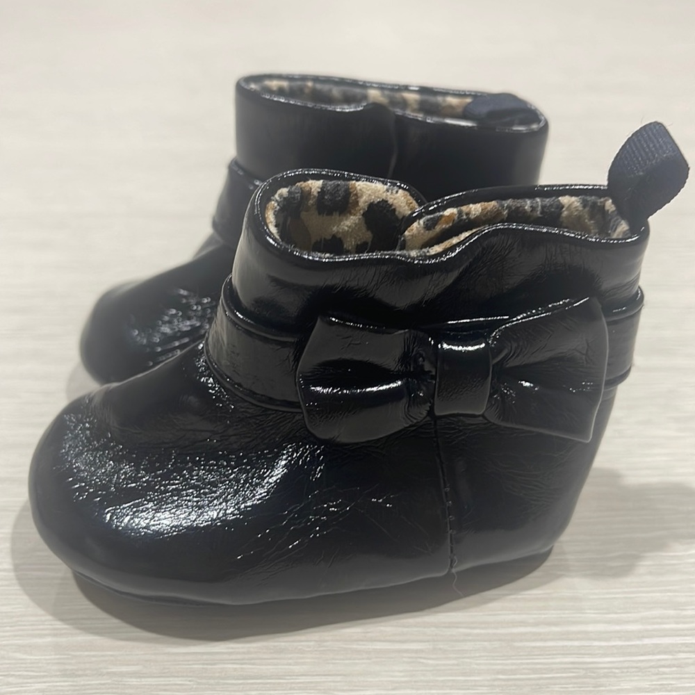 Baby Black Boots size 1